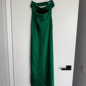 Billy J Elegant Green Sleeveless Dress